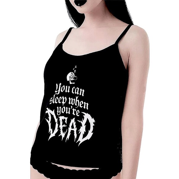 Sleep when you’re dead💀 cami tank top - Picture 2 of 5
